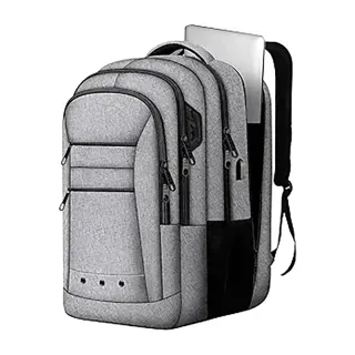 Extra Large Backpack,Travel Laptop Backpack, TSA Water Resistant 17.3 inch Business Computer Bag with USB Charging Port, Light Pink