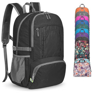40L Lightweight Packable Hiking Backpack, Waterproof Travel Daypack