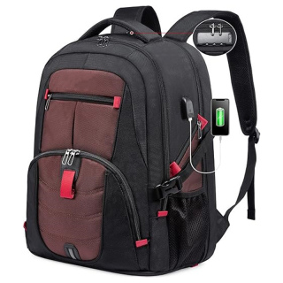 17inch Large Work Backpack Large Capacity Lockable Mochilas para Hombres Waterproof Computer Backpack for Work Business Travel College