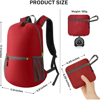 Ultra Lightweight Packable Backpack Daypack Handy Foldable Camping Outdoor Travel Cycling Backpacking