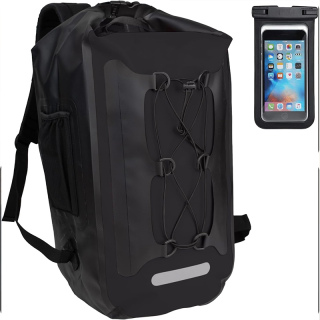 Dry Bag Backpackwith Straps Waterproof Backpack for Men and Woman and Roll Top, Cushioned Back Panel, Large Dry Sack - With Water Bottle Pocket