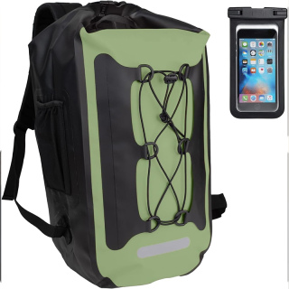 Dry Bag Backpackwith Straps Waterproof Backpack for Men and Woman and Roll Top, Cushioned Back Panel, Large Dry Sack - With Water Bottle Pocket