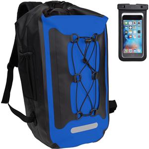 Dry Bag Backpackwith Straps Waterproof Backpack for Men and Woman and Roll Top, Cushioned Back Panel, Large Dry Sack - With Water Bottle Pocket