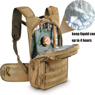 Tactical Hydration Pack Lightweight Insulation Water Backpack Molle Hydration Backpack for Hiking, Running, Cycling, Climbing, Hunting, Fishing