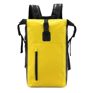 Waterproof Heavy Duty Backpack And Dry Backpack For Swimming, Boating Or Kayaking, Roll-top Design With Welded Seams And Padded Laptop Sleeve
