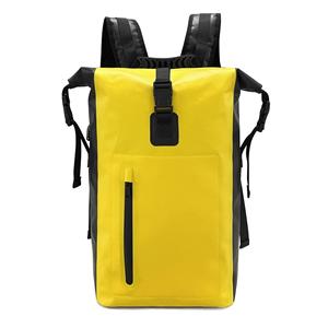 Waterproof Heavy Duty Backpack And Dry Backpack For Swimming, Boating Or Kayaking, Roll-top Design With Welded Seams And Padded Laptop Sleeve