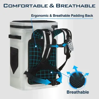 Large Waterproof Insulated Cooler Backpack for Men & Women, Leak Proof Cooler Backpack