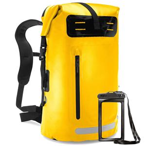 Waterproof Dry Bag Yellow Dry Bag Water Sports, Floating Bag Backpack Waterproof Durable for Kayaking