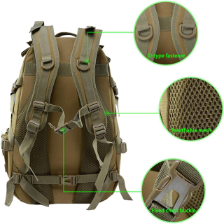 Tactical Backpack Military Molle Bag Hiking Daypacks for Camping Trekking Hunting Traveling Motorcycle