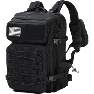 Military Tactical Backpack,Sturdy Work & Molle Laptops Rucksack,Army Pack for Hiking Camping Travel Fishing Gym,Green