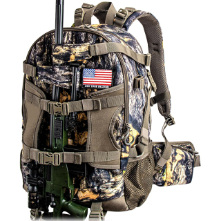 Hunting Backpack, Waterproof Camo Hunting Packs for Men, Durable Large Capacity Hunting Day Pack for Rifle Bow Gun