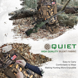 Hunting Backpack, Waterproof Camo Hunting Packs for Men, Durable Large Capacity Hunting Day Pack for Rifle Bow Gun