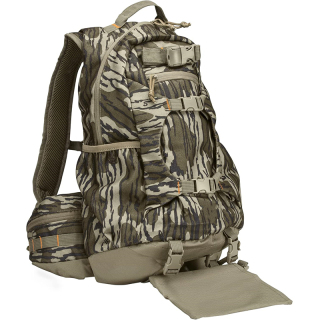 Camouflage Hunting Backpack Waterproof Bow and Rifle Compatible Hunting Bag (Mossy Oak Bottomland)