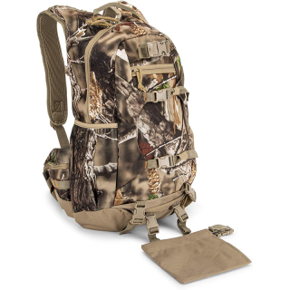 Camouflage Hunting Backpack Waterproof Bow and Rifle Compatible Hunting Bag (Mossy Oak Bottomland)