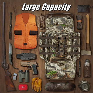 Hunting Backpack 5500cu with Frame and Rain Cover for Bow/Rifle/Pistol