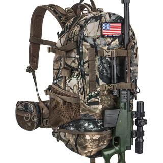 Hunting Backpack, Durable Camo Hunting Packs for Men, Large Capacity Hunting Day Pack for Rifle Bow Gun