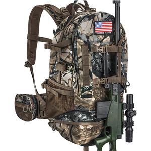 Hunting Backpack, Durable Camo Hunting Packs for Men, Large Capacity Hunting Day Pack for Rifle Bow Gun