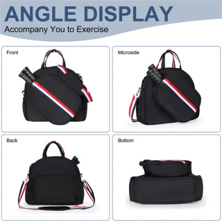 Pickleball bag multifunctional large capacity outdoor sports messenger bag neoprene racket storage bag