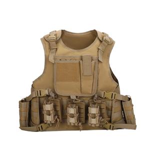 Tactical Vest Airsoft Vest Paintball Vest Adjustable, Durable Construction with Detachable Pouches