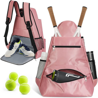 Extra Large Tennis Bag Tennis Backpack with Shoe Compartment Waterproof for Men and Women to Hold Tennis Racket,Pickleball Paddles, Badminton Racquet