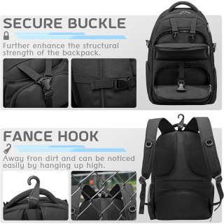 Badminton Bag Backpack for Women Men, Badminton Backpack with 2 Rackets & Insulated Ventilated Shoe Compartment