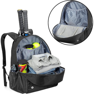 Tennis Bag for Men/Women with Separate Shoe Space Hold A Pair of Shoes Up to US Mens 12and Multi-Pockets for Accessories