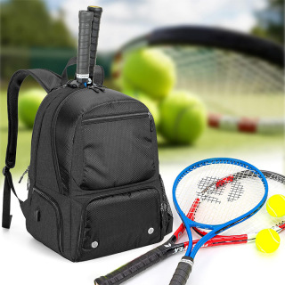 Tennis Bag for Men/Women with Separate Shoe Space Hold A Pair of Shoes Up to US Mens 12and Multi-Pockets for Accessories