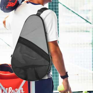 Padel (Paddel Tennis) Equipment Carrying Bag with Mesh Pocket for 2 Paddles Ball Water Bottle & Accessory