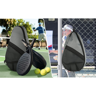 Padel (Paddel Tennis) Equipment Carrying Bag with Mesh Pocket for 2 Paddles Ball Water Bottle & Accessory