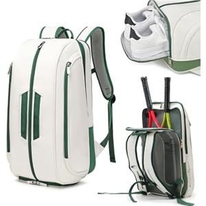 Multi-Use Beach Tennis Bag For Sport Convertible Padel Backpack With Shoe Compartment, Laptop Sleeve,Fence Hook,Ball Sleeve