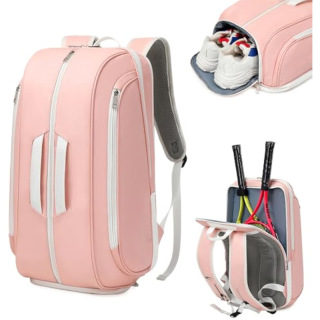 Multi-Use Beach Tennis Bag For Sport Convertible Padel Backpack With Shoe Compartment, Laptop Sleeve,Fence Hook,Ball Sleeve