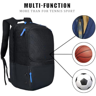 Large Pickleball Backpack for Women Men 2 Paddle Rackets with Insulated and Ventilated Shoe Compartment,Pickleball bag,Baseball Gym backpack