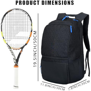 Large Pickleball Backpack for Women Men 2 Paddle Rackets with Insulated and Ventilated Shoe Compartment,Pickleball bag,Baseball Gym backpack