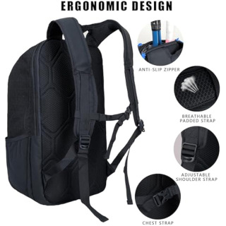 Large Pickleball Backpack for Women Men 2 Paddle Rackets with Insulated and Ventilated Shoe Compartment,Pickleball bag,Baseball Gym backpack