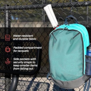 Large Capacity, External Waterproof Compartment, Multi-Use For Travel, Laptop, Water Sports, Gym, or Tennis