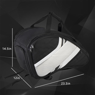 PU Leather Pickleball Racket Bag Large Capacity Pickleball Handbag Portable Sports Badminton Tennis Racket Equipment Bag