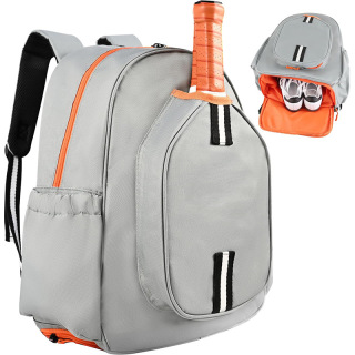 Pickleball racket backpack with shoe compartment storage for men and women leisure large capacity fitness sports bag