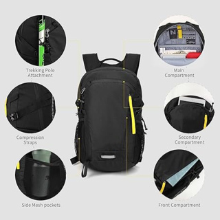 Small Hiking Backpack, 20L Lightweight Travel Backpacks Hiking Daypack for Women Men
