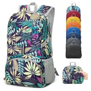 Lightweight Packable Backpack 35L - Light Foldable Backpacks Water Resistant Collapsible Hiking Backpack