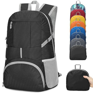 Lightweight Packable Backpack 35L - Light Foldable Backpacks Water Resistant Collapsible Hiking Backpack