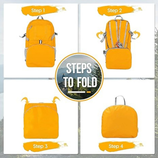 Lightweight Packable Backpack 35L - Light Foldable Backpacks Water Resistant Collapsible Hiking Backpack