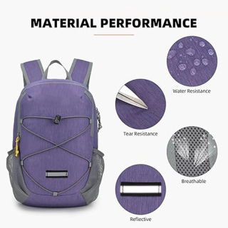 Small Hiking Backpack -12L Lightweight Packable Daypack for Travel Foldable Tear Resistant Backpacks for Women Men