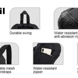 16L Ultra Lightweight Packable Water Resistant Travel Hiking Backpack Daypack Handy Foldable Camping Outdoor Backpack