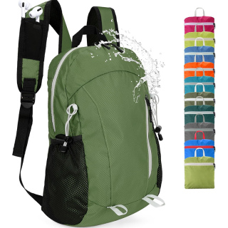 15L Highly Water-resistant Hiking Daypack, Small Backpack Travel Outdoor, Lightweight Day Pack with Tool Loops