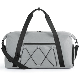 Gym Bag With Shoe Compartment & Wet Pocket, Lightweight Sports Travel Duffel Bag, Carry On Bag Weekender Overnight Bag, Water Resistant