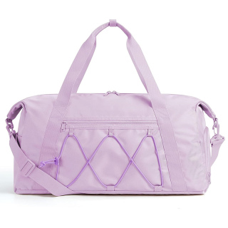 Gym Bag With Shoe Compartment & Wet Pocket, Lightweight Sports Travel Duffel Bag, Carry On Bag Weekender Overnight Bag, Water Resistant