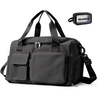 Small Gym Bag for Women, Travel Duffle Bag Carry On Weekender Bag with Shoe Compartment