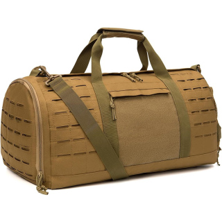 40L Military Tactical Duffle Bag For Men Sport Gym Fitness Tote Travel Training Workout With Shoe Compartment Basketball Football Weekender