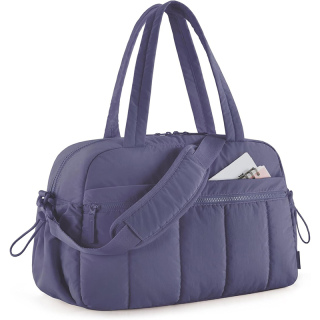 Gym Bag for Women, Duffle Bag for Travel with Wet Pocket, Water Resistant Travel Bag Duffel Bag, Navy blue, Ash Purple