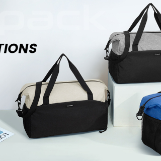 Gym Bag for Women - 35L Duffle Bag for Men Lightweight Duffel Bag with Shoe Compartment Weekender Bag Overnight Bag for Sports Gym Travel - Blue